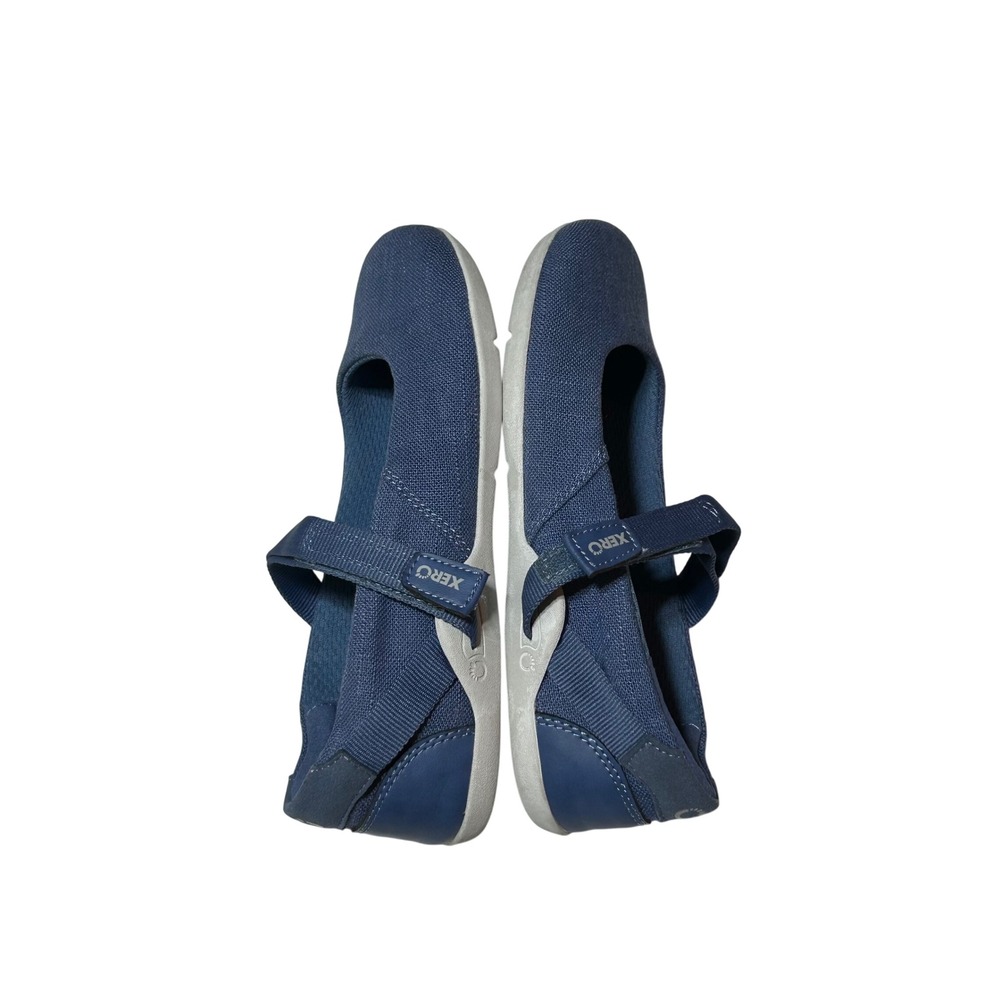 Xero Shoes Cassie Mary Jane Flats Denim Blue Hemp Minimalist Barefoot Womens 6 - Picture 2 of 5